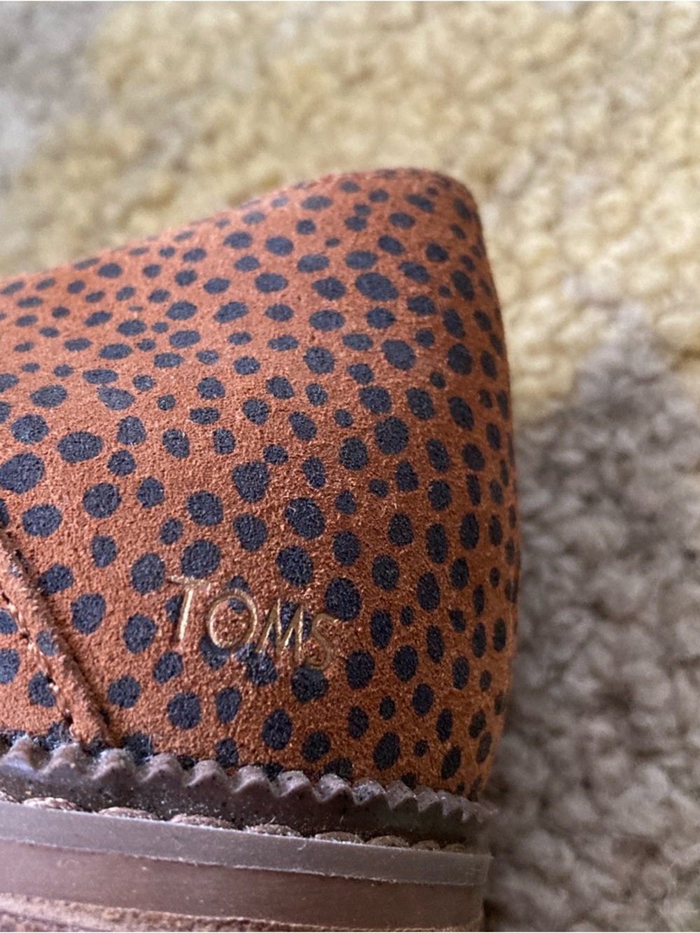 Toms Size 7.5 Mallory Cheetah Print Suede Slip On Loafers - Picture 10 of 11